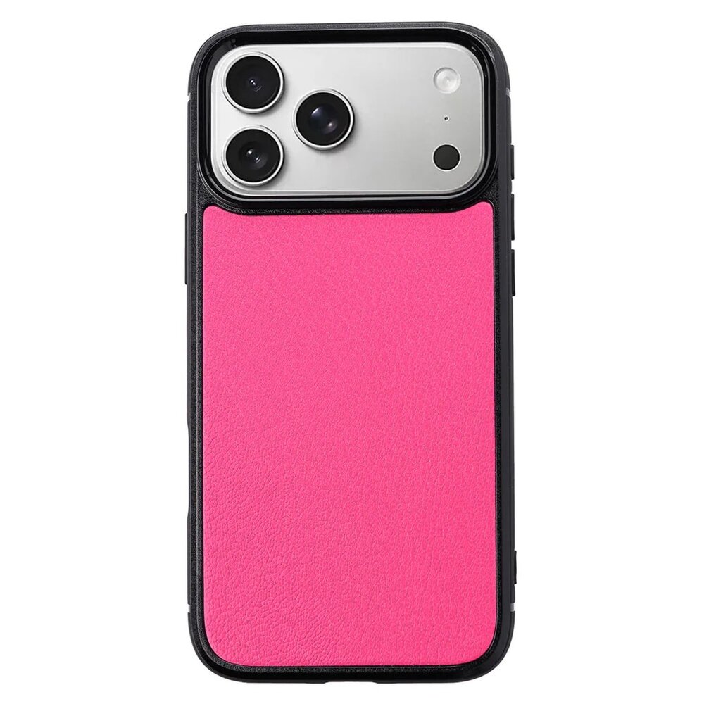 iPhone 17 Pro / Pro Max Goatskin Leather Case in Pink Ladies – Luxury Slim